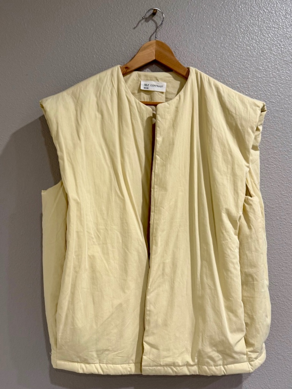 Anthropolgie Cream Vest by Self Contrast